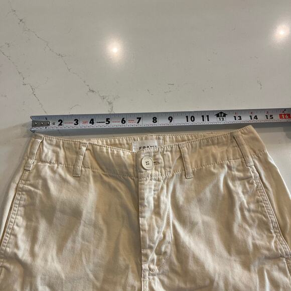 Frame Relaxed Utility Cargo Pant Cropped in Flax Size 24 - Picture 9 of 10